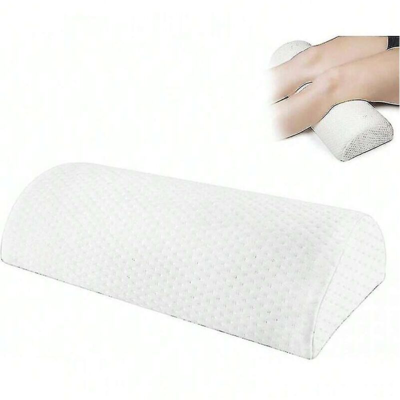 Coussin demi-lune, repose-pieds demi-cylindrique, coussin repose-pieds en mousse à mémoire de forme, repose-pieds sous bureau, repose-pieds de bureau