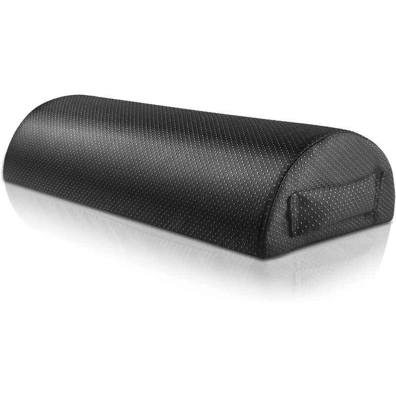 Linghhang - Coussin demi-lune, repose-pieds demi-cylindrique, coussin repose-pieds en mousse à mémoire de forme, repose-pieds sous le bureau,