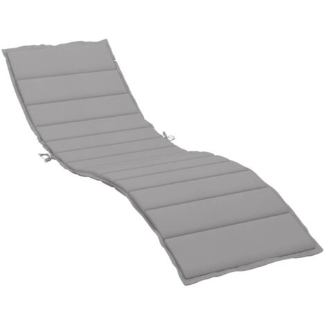 Coussin d'extérieur，Coussin de chaise longue gris 200x70x3 cm tissu oxford CFW650896