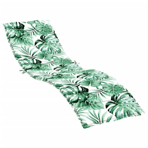 Coussin d'extérieur，Coussin de chaise longue motif de feuilles tissu oxford CFW758382