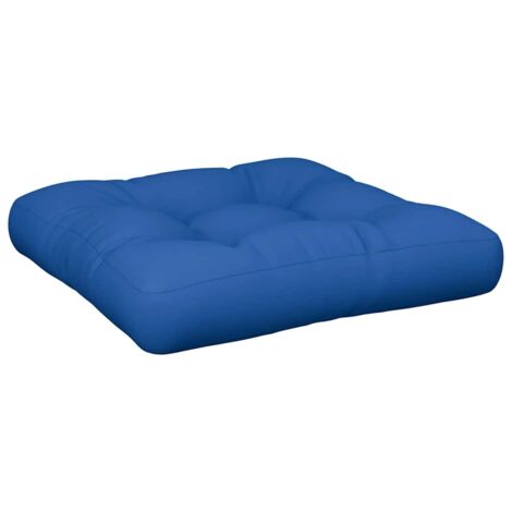 Coussin d'extérieur，Coussin de palette bleu 58x58x10 cm tissu CFW286033
