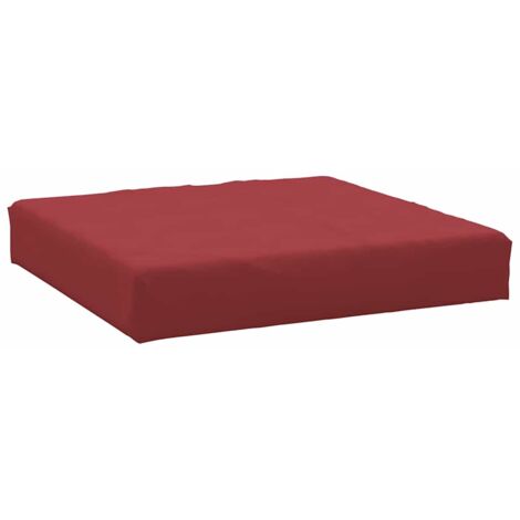 Coussin d'extérieur，Coussin de palette rouge bordeaux 60x60x9,5 cm tissu oxford CFW262369