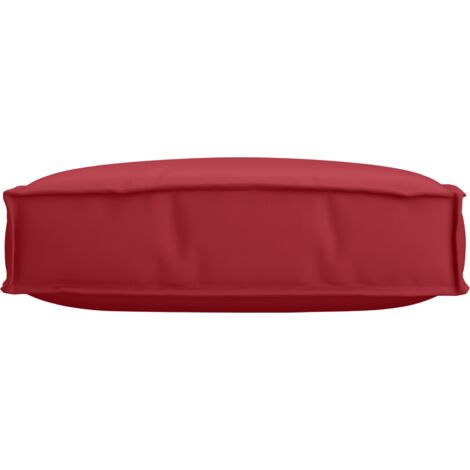 Coussin d'extérieur，Coussin pour assise de palette Bordeaux 60 x 60 x 12 cm CFW978866