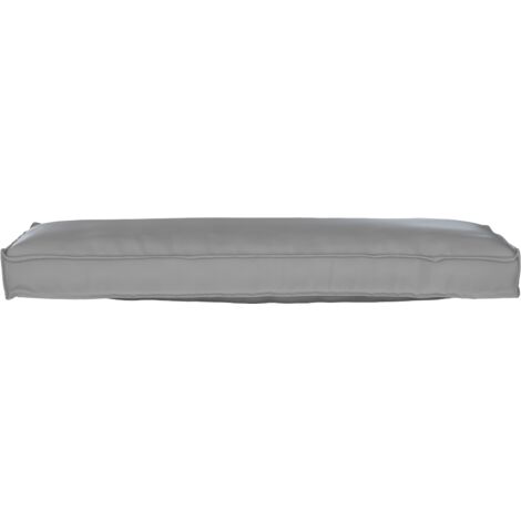 Coussin d'extérieur，Coussin pour banc de palette Gris 120 x 40 x 8 cm Tissu Oxford CFW152187