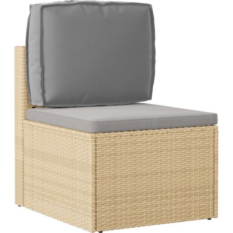 Coussin d'extérieur，Coussin pour dossier de palette Gris 50 x 40 x 12 cm CFW385546