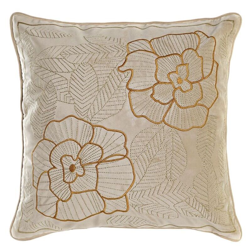 Dkd Home Decor - Coussin doré 45 x 10 x 45 cm Fleurs - Brand ean : 8424002009229