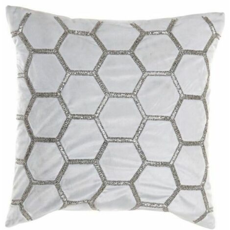 Coussin DKD Home Decor Velours Géométrique (45 x 45 cm)
