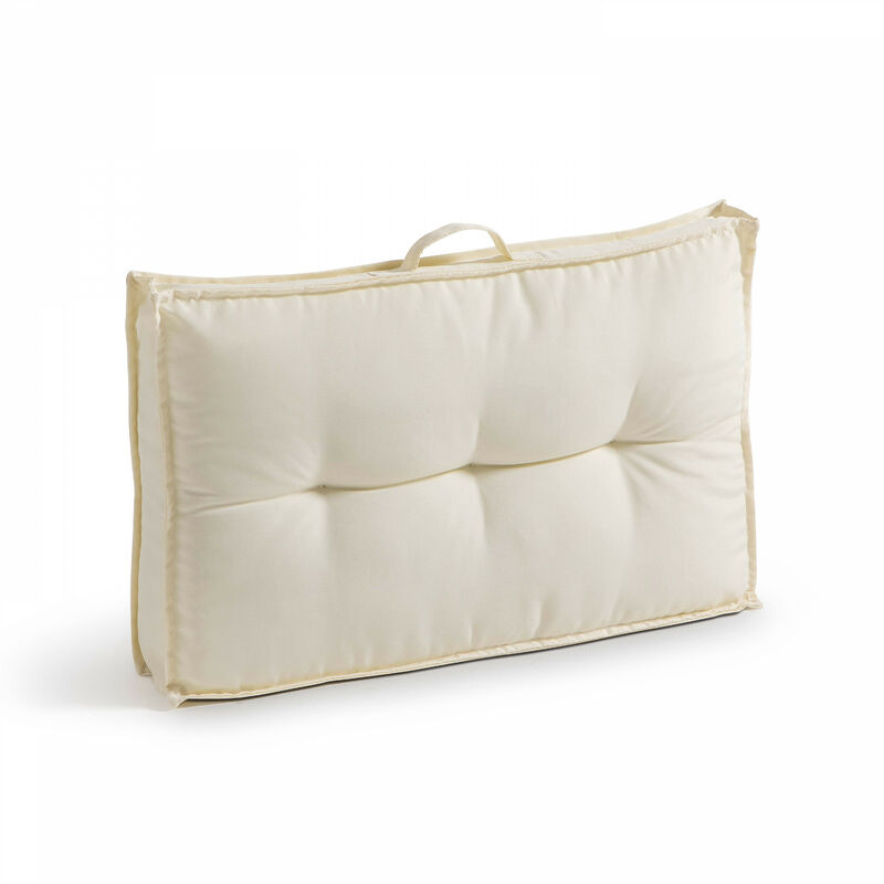 Coussin d'extérieur matelassé (60 x 40 cm) - Ecru - Ecru