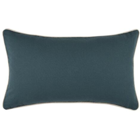 Coussin DUO 30x50 bleu cobalt beige clair