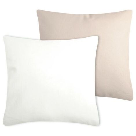 Coussin DUO 50x50 écru beige clair