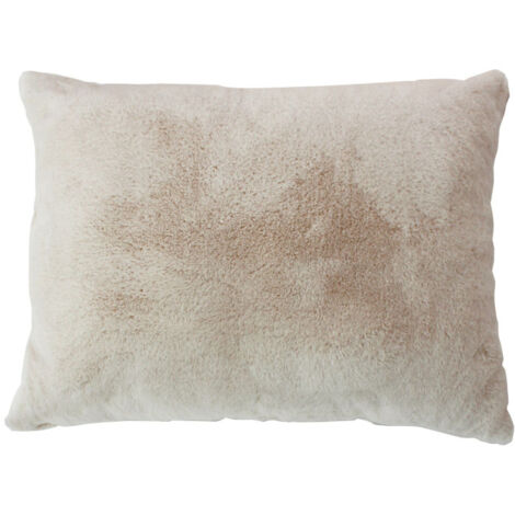 Coussin effet fourrure 65x50cm - 65x50cm - Beige