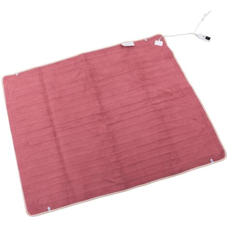 Coussin électrique, couverture électrique pour la maison, prise UE rapide et sûre AC220V, tissu de fourmi unique, tuyau de chauffage en forme de U adapté pour la chambre à coucher (150x80cm 60W)