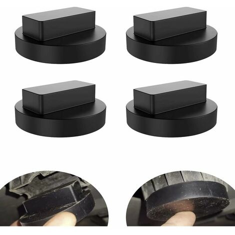 Coussin en Caoutchouc pour Cric de Voiture 72 × 24mm pour Cric de Chariot Coussin en Caoutchouc Universel pour Voitures/SUV Robuste et Pratique（4 Pcs）LO-Ron