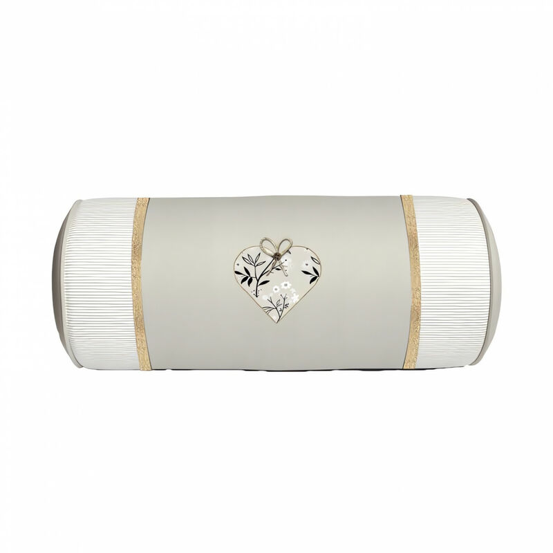 Coussin polochon en coton 20x50 cm aimee, par Soleil d'Ocre