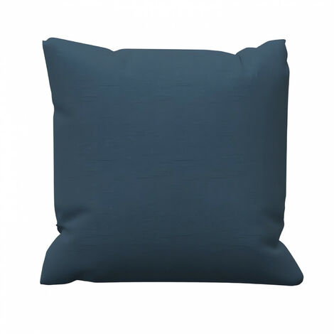 Coussin en coton 40x40 cm PANAMA bleu canard, par Soleil d'Ocre
