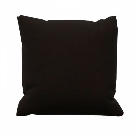 Coussin en coton 40x40 cm PANAMA noir, par Soleil d'Ocre