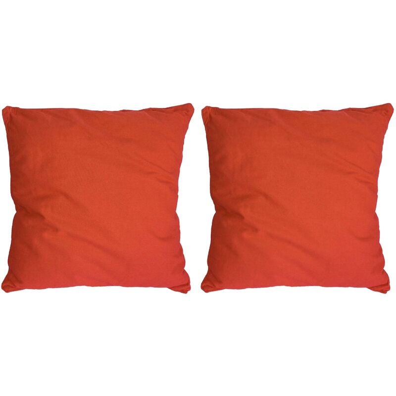 Coussin en coton coloré Salsa 45 cm (Lot de 2)