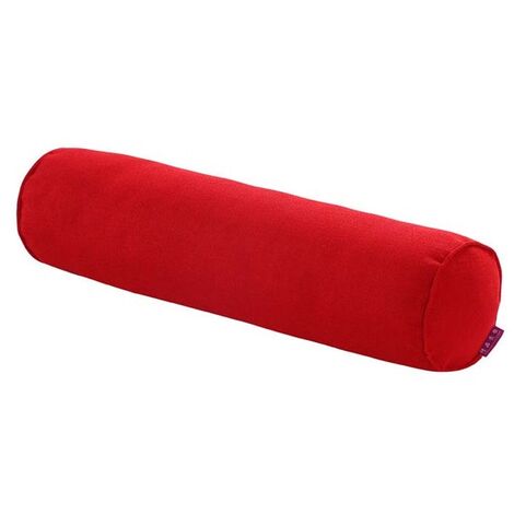 Coussin en coton et lin de couleur Pure, coussin de taille cylindrique pour lit, amovible, lavable, traversin de couleur bonbon, décoration de maison,red,20x120cm