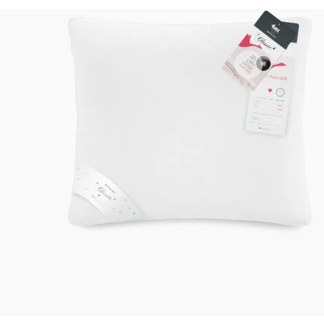 COUSSIN EN DUVET D'OIE 70 % 70 x 80 cm Blanc basique AMZ