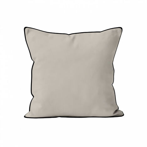 Coussin en microfibre lavée 60x60 cm BOHEME lin, par Soleil d'Ocre