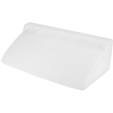 Coussin en mousse ergonomique avec housse lavable - Soutien lombaire et surélévation des jambes (Blanc)
