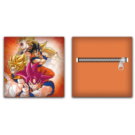 Coussin en Peluche avec poche Dragon Ball Z - Tous les Personnages - 35x35 cm