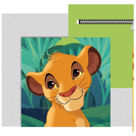 Coussin en Peluche avec poche Simba - Le Roi Lion Disney 35x35 cm