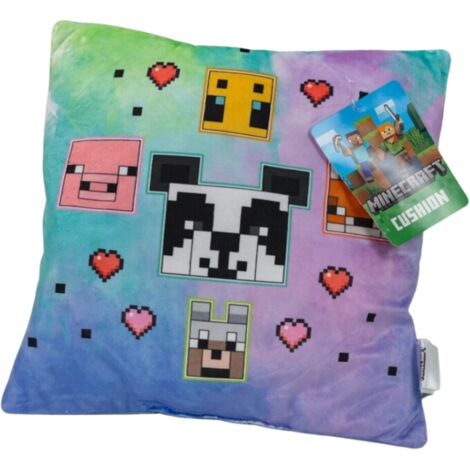 Coussin en Peluche Minecraft - Multicolore 35x35 cm