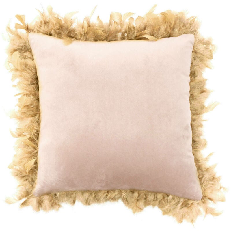 Douceur D'intérieur - Coussin décoratif avec plumes marlina, 40 x 40 cm