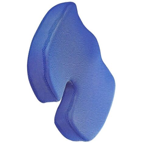 Coussin ergonomique en coton à mémoire de forme pour étudiant, bleu