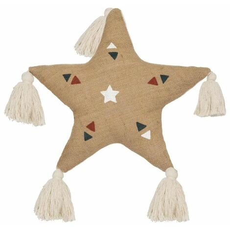 Coussin Étoile Déco Oasis 40x40cm Naturel
