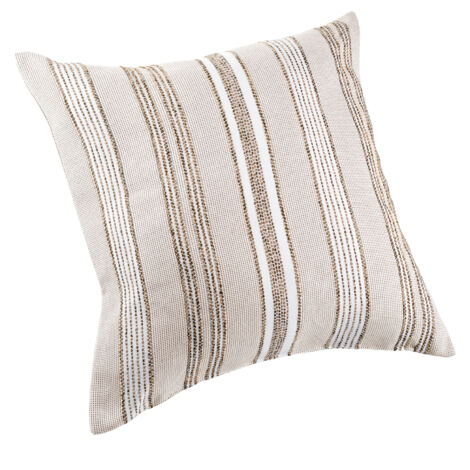 Coussin extérieur déperlant rayé Vert 50x50 cm