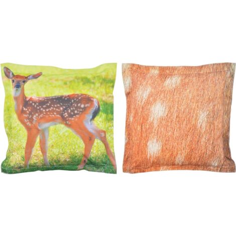 Coussin extérieur imperméable daim 41,5 x 41,5 x 10 cm