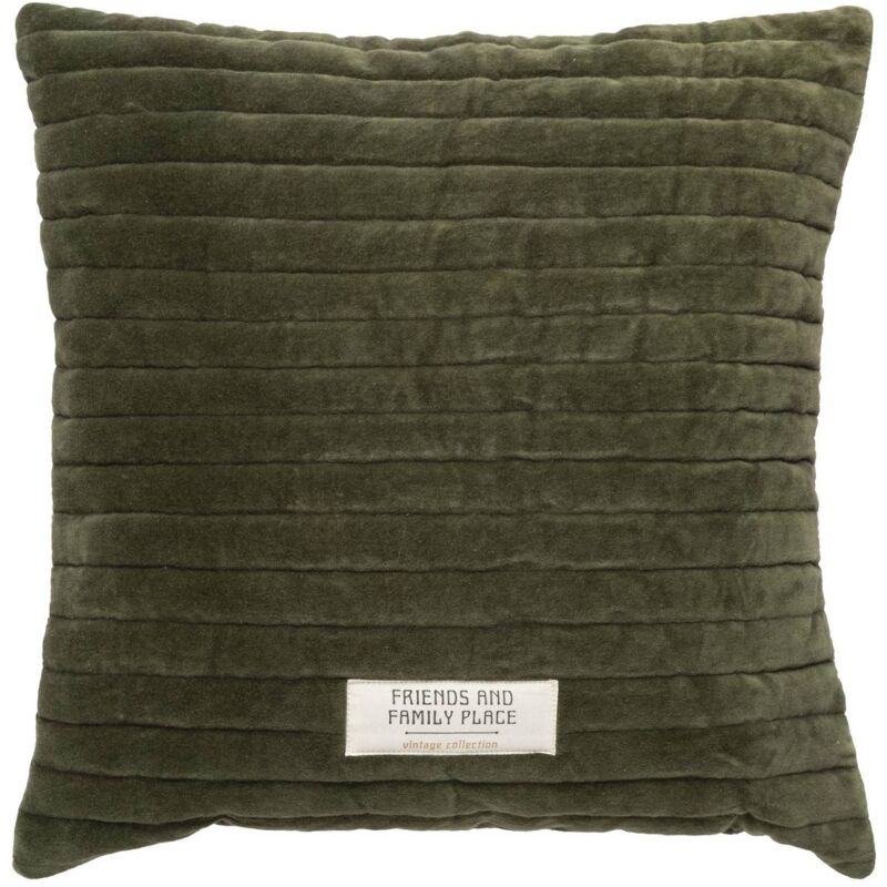 Atmosphera - Coussin Family corner vert kaki 45x45cm créateur d'intérieur