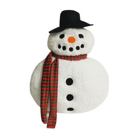Coussin fantaisie 32x40 cm BONHOMME DE NEIGE, par Soleil d'Ocre