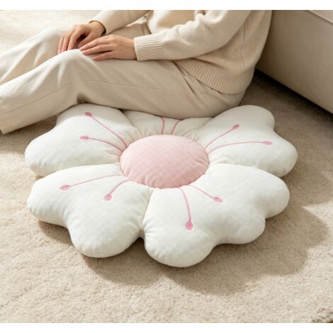 Coussin Fleur de Cerisier Doux et Décoratif, Coussin en Forme de Fleur, Idéal pour Canapé, Chambre ou Cadeau