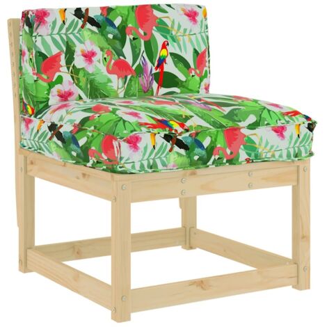 Coussin Floral Multicolore 70 x 40 x 12 cm Tissu Oxford