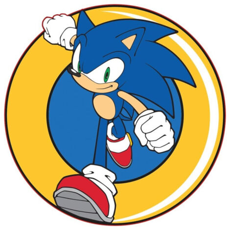 Coussin Forme Sonic Pièce de Monnaie