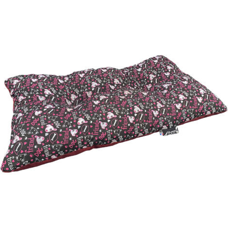 Coussin géant animaux Dog Friend rose 130x80 cm