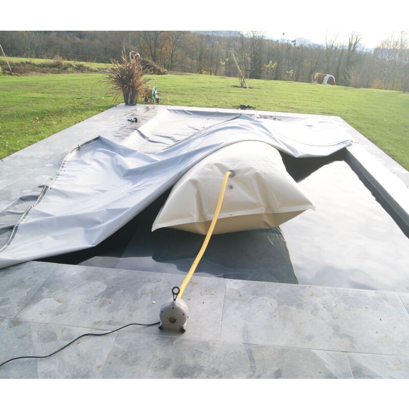 Coussin gonflable d'hivernage piscine Flot'Up sup - Lg 2m, Diamètre 1m - Pour bâche couverture de piscine Lg 3m Poolco