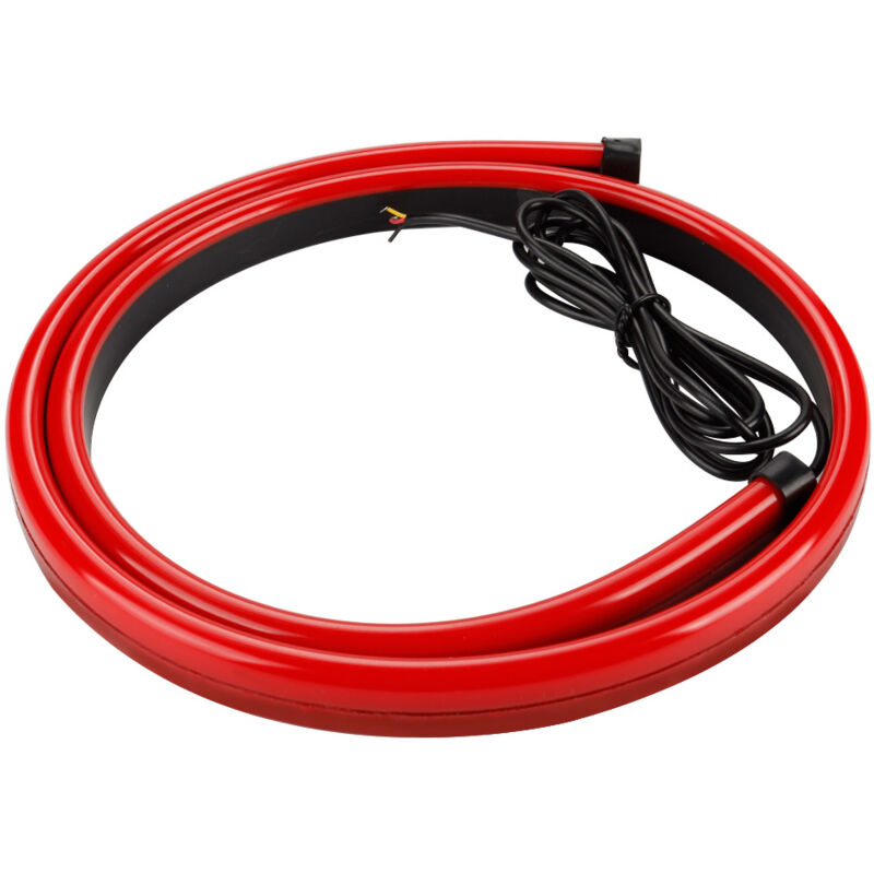 Troisième feu stop LED automobile, barre de feux stop universelle, clignotant arrière monté sur pare-brise, voyant d'avertissement, 90 cm