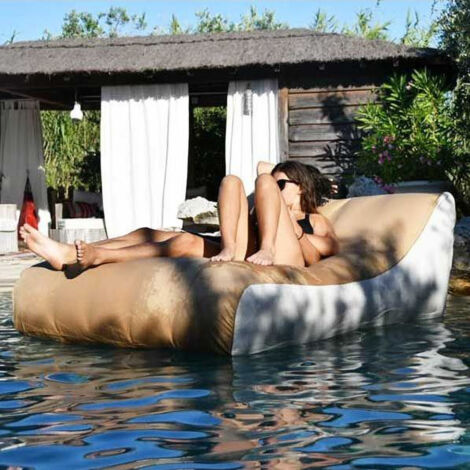 Coussin gonflable XXL 190x140 cm – Nylon 350D imperméable – Pour piscine et terrasse – Poids léger 6 kg