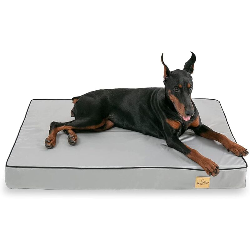 Coussin Grand Chien Déhoussable Panier pour Chien Orthopédique Grande Taille Tapis pour Chiens Lavable en Peluche Matelas Imperméable - xl 110x85x10cm
