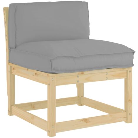 Coussin Gris 70 x 40 x 12 cm Tissu Oxford