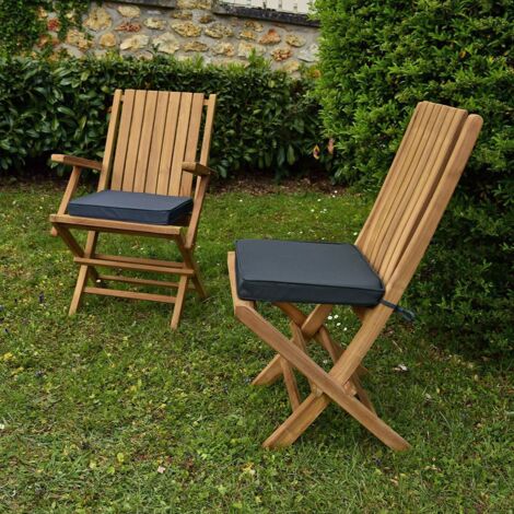 Coussin Gris pour chaises et fauteuils pliants