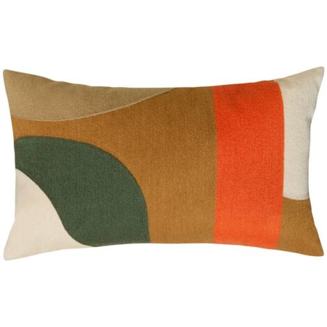 Coussin Hary marron caramel 50x30cm - Atmosphera créateur d'intérieur