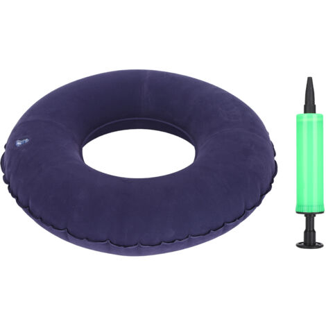 Coussin hémorroïdes rond en plastique, coussin gonflable pour coccyx et bas du dos, siège anneau.