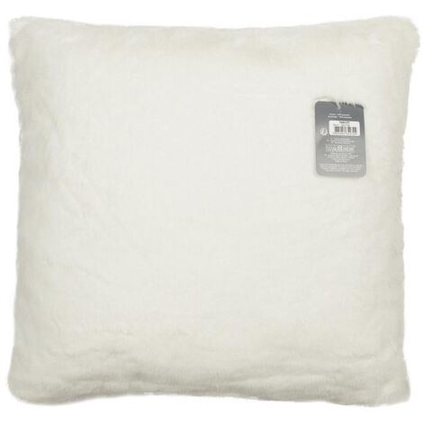 Coussin Imit Fourrure Opulence Ecru 40x40cm