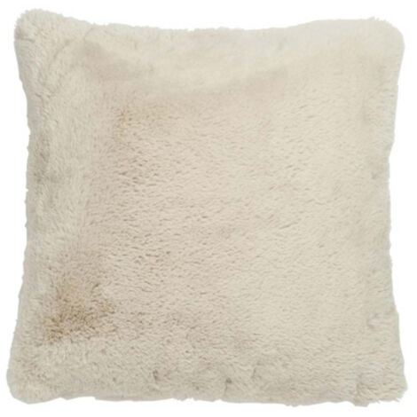 Coussin Imitation Fourrure "Cutie" 45x45cm Gris Clair