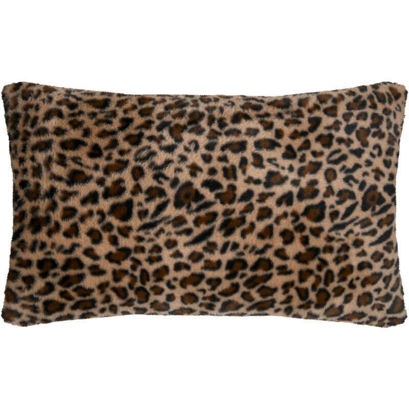 Coussin imprimé léopard Marron Clair 50x80 cm